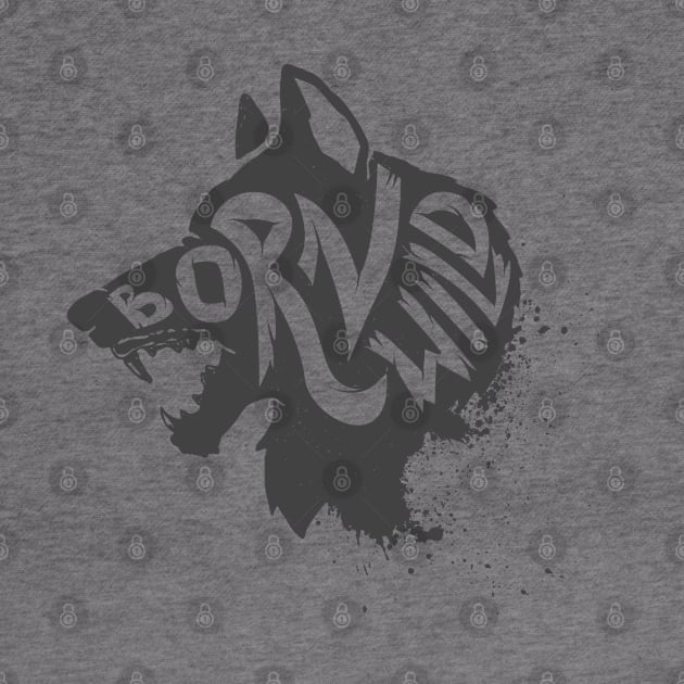 Born wild. Wild animal Wolf head T-Shirt Gift for Men and Women by Ben Foumen